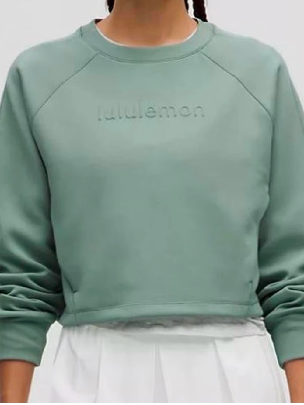 lululemon athletica Sage Green Crewneck Pullover Sweatshirt